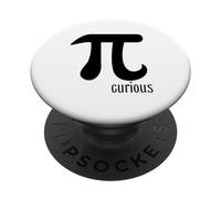 PI CURIOUS Funny Math Algebra Mathematics PopSockets Adhesive PopGrip