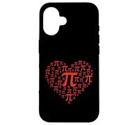 Pi Day 3.14 Pi Heart Design for Math Teachers Case for iPhone 16