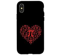 Pi Day 3.14 Pi Heart Design for Math Teachers Case for iPhone X/XS