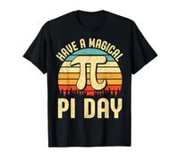 Pi Day 3.14 Pi Symbol - Retro Sunset Have a Magical Pi Day T-Shirt