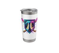 Pi Day Baseball Ice Cream Drip Teacher Math 3.14 Stainless Steel Insulated Tumbler