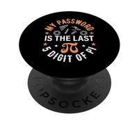 Pi Day Design - My Password is the Last 5 Digits of Pi PopSockets Adhesive PopGrip