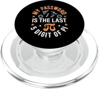 Pi Day Design - My Password is the Last 5 Digits of Pi PopSockets PopGrip for MagSafe