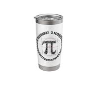 Pi Day Funny Math Teacher Pi Constant Sketch Math Lover 3.14 Stainless Steel Insulated Tumbler