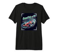 Pi Day Grand Prix of Pi Race Car Math Teacher Nerd Science Premium T-Shirt