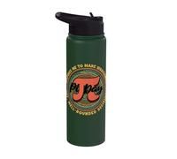 Pi Day Inspires Me to Make Well Rounded Decisions Retro Stainless Steel Insulated Water Bottle