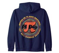 Pi Day Inspires Me To Make Well Rounded Decisions Retro Zip Hoodie
