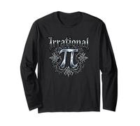 Pi Day Irrational Pi 3.14 Mathematics Goth Tribal Long Sleeve T-Shirt