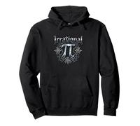 Pi Day Irrational Pi 3.14 Mathematics Goth Tribal Pullover Hoodie