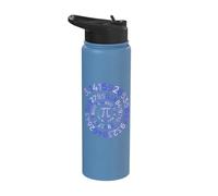 Pi Day Symbol Circle - Math Teacher Present - Number Pi Stainless Steel Insulated Water Bottle