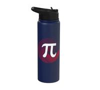 Pi Day Symbol Circle - Math Teacher Present - Number Pi Stainless Steel Insulated Water Bottle