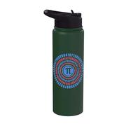 Pi Day Symbol Circle - Math Teacher Present - Number Pi Stainless Steel Insulated Water Bottle