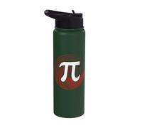 Pi Day Symbol Circle - Math Teacher Present - Number Pi Stainless Steel Insulated Water Bottle