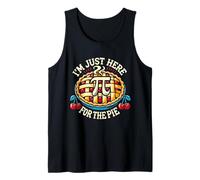 Pi Day Thanksgiving Here For the Pie Funny Cherry Pie Cute Tank Top