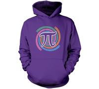 Pi Digits 3.14 - Unisex Hoodie - Number Day 2025 School Maths Day Numeracy Day Mathematics Lover L Purple