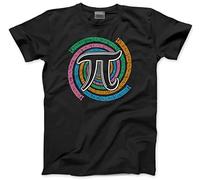 Pi Digits 3.14 - Unisex T-Shirt - Number Day 2025 School Maths Day Top Numeracy Day Tee Mathematics Lover XXL Black