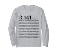 Pi Digits Math G esign First 300 Numbers Long Sleeve T-Shirt