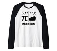 Pi Equals Pie 3.14 Mind Blown Pi Equals Pie Raglan Baseball Tee