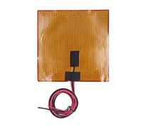 PI Heating Elements Film Flexible 7. X 7.9in Adhesive Heater Plate 150W DC24V Heating Up To 150℃ Polyimide Heater for 3D Printer Accessories (DC24V 150W)