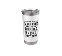 Pi Math Nerd Design for Mathematician - Not All Math Puns Stainless Steel Insulated Tumbler