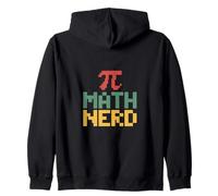 Pi Math Nerd Retro Classroom STEM Algebra Zip Hoodie