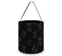 Pi Mathematical Symbol Halloween Reusable Easter Goodie Tote Bags with Handles for Trick Or Treating Bucket