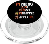Pi Menu Pie Pizza Pineapple Apple Pie Pi Funny Pi Day PopSockets PopGrip for MagSafe