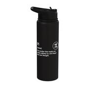 Pi Numbers G efinition Humor Math Pi Day Mathematics Stainless Steel Insulated Water Bottle