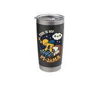 Pi Pajama Math Sleeping Shirt School This is My Pi-Jama Stainless Steel Insulated Tumbler