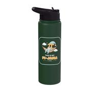 Pi Pajama Math Sleeping Shirt School This is My Pi-Jama Stainless Steel Insulated Water Bottle