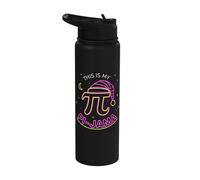 Pi Pajama Math Sleeping Shirt School This is My Pi-Jama Stainless Steel Insulated Water Bottle