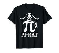 Pi Rat Math Pirate Irrational Number Pi Geek Pi Day Math T-Shirt
