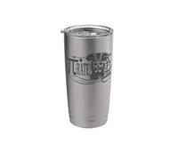 Pi Rate - Funny Vintage Math Pirate Stainless Steel Insulated Tumbler