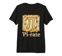 Pi Rate Pirate Pi Day 3.14 Math Math Pie Pun Men Boys Kids Premium T-Shirt