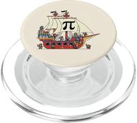 Pi Rate Pirate Ship Funny Math Pie Pun Men Boys Kids Women PopSockets PopGrip for MagSafe