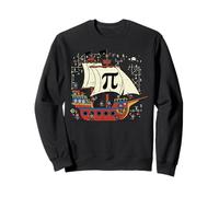Pi Rate Pirate Ship Funny Math Pie Pun Men Boys Kids Women Sweatshirt