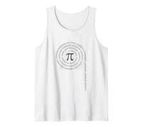Pi Sign Symbol Maths Prime Number Logic Circle Number Tank Top