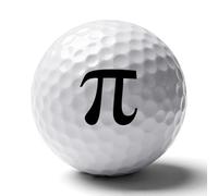 Pi-symbol.svg Funny Printed Golf Ball Personalized Practice Balls Cool Accessories Gifts for Golfers Dads Men Women