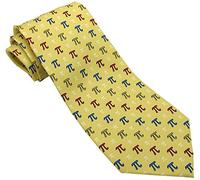 PI Symbols Yellow Novelty Tie - Maths Teacher - 3.14159265358979323846264338327950288419716939937510.