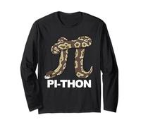 Pi-Thon Funny Pi Day Python Snake Pi-Thon Long Sleeve T-Shirt