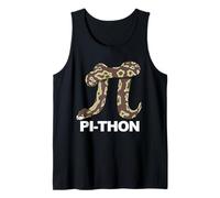Pi-Thon Funny Pi Day Python Snake Pi-Thon Tank Top