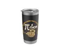 Pi-Thon Math Pun Funny Snake Mathematics Meme Happy Pi Day Stainless Steel Insulated Tumbler