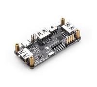 Pi USB HUB for Rasp-berry Pi Zero, 3-Port USB 2.0 Expansion Board with USB to TTL, Type-C Dual Mode, Plug & Play GPIO Connection, Status Indicators for IoT and Fits Arduino Projects
