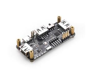 Pi USB HUB for Rasp-berry Pi Zero, 3-Port USB 2.0 Expansion Board with USB to TTL, Type-C Dual Mode, Plug & Play GPIO Connection, Status Indicators for IoT and Fits Arduino Projects