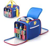 Piaclen Carrying Case Compatible with Little Tikes Story Dream Machine Books Starter Set, Portable Storage Bag for Audio Play, Character & Story Books (Blue)
