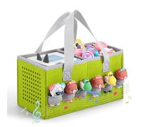 Piaclen Carrying case for Toniebox Audio Player and Figurines Starter Set,Felt Organizer Bag,Travel for toniebox 2 Earphone and charger accessories portable bag (Green)