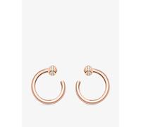 Piaget Piaget Possession 18ct Rose-Gold and 0.2ct Diamond Hoop Earrings Pink Gold 1 Size