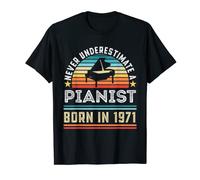 Pianist born 1971 50th Birthday Piano Gift T-Shirt