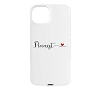 Pianist cute Heart Typography Gift Case for iPhone 15 Plus