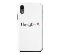 Pianist cute Heart Typography Gift Case for iPhone XR